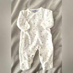 EUC, Velour Star Print Footie Pajama from Absorba, Newborn-1 month